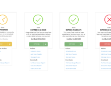 Compliance Portlet Mockups