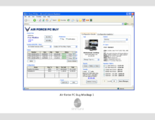 Military Procurement App Mockups